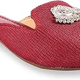 Synthetic Women/Girls Traditional Mules/Flats/Ladies Slipper/Jutti Ethnic Footwear-04-image-84