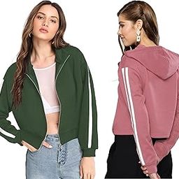 Combo of Jacket and Hoodie Sweatshirts for women-image-25