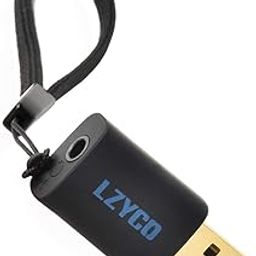 USB to Audio Jack Adapter External Stereo Sound Card USB to Headphone Audio Jack Adapter with One 3.5mm Aux TRRS Jack for Integrated Audio Out & Microphone in, Do Not Work for TV or Car (Black)-image-90