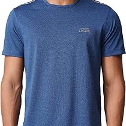 Mens Solid Polyester Crew Neck Regular Fit T-Shirt-image-10