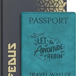 FEDUS Faux Leather Premium Passport Holder for Men and Women Passport Cover Case Wallet with Credit/Debit Card, Boarding Pass Slots, RFID Protected Travel Document Accessories Organiser-image-17