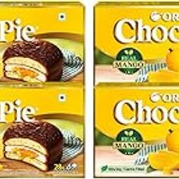 ORION Choco Pie Combo - Mango Choco Pie 6pcs x 4 (24 pies)|Korean Snack,Chocolate-image-8
