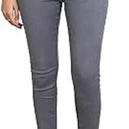 Stretchable Material Ankle Length Single Button Closure Ripped Denim High Rise Regular Fit Jeans for Women-67