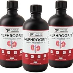 Nephrogrit Kidney Wellness Syrup | CKD | Each- 450ml (Pack of 3) | Kidney Detox, Restores Functions | Recommended by Health Professionals-image-58