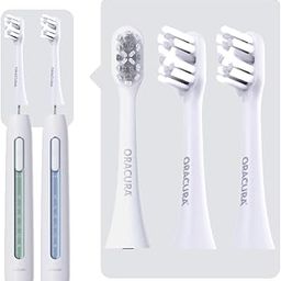 ORACURA® Sonic Smart Electric Toothbrush Regular Brush Heads for SB300 (White, Set of 3) - Soft DuPont Bristles for Gentle & Effective Oral Care-7
