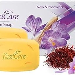Kozicare Kojic Acid Soap & Glutathione Soap | Saffron Soap | Body Tan Removal Soap & Detan Soap | Soap for Men & Women | For Dark Spots, Excess Oil & Acne Scars | Even Out Skin Tone - Pack of 3-7