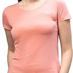 Women Pink Solid Cotton T-Shirt-image-81