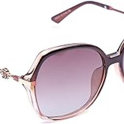 Oversized Polarized Sunglasses for Women | Square Fashion UV Protected Shades | Trendy Lightweight Goggles for Ladies | Luxury Grade Sunglasses | Stylish Large Frame Glasses(Brown)-52