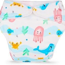 SuperBottoms Reusable Swim Diaper | UNO SuperSoft Cloth Diaper Shell with Velcro | Adjustable Fit for 3M to 3Y | No Insert Needed | Rash-Free & Eco-Friendly Baby Swim Diaper-image-98