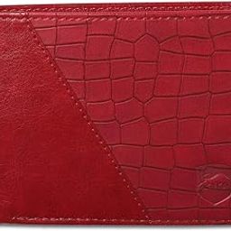 Men Casual, Ethnic, Evening/Party, Formal, Travel, Trendy Red Artificial Leather Wallet (4 Card Slots) SM_CardPK_RedCroco_290-image-50
