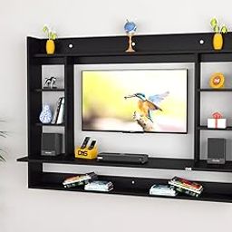 DAS Devin Wall Mount TV Entertainment Unit/Set Top Box Stand for Up to 32" Screen- Black (Engineered Wood)-picture-16