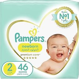 Pampers Premium Baby Care Diapers for Babies | (3-8 kg) | 46pcs Pack-image-83