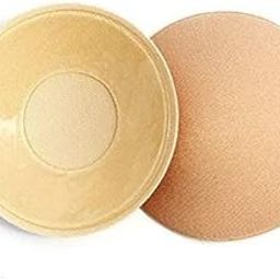 Women's Silicone Adhesive Nipple Covers Gel Petals Pasties Bra Pad Combo of 3 (L) Beige-image-24