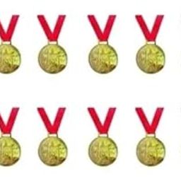 Swastik Enterprises Winner Medals for Kids and Adults Award Medals with Ribbons for School, Sports Day, Competitions, Party Games (Set of 12)-image-57