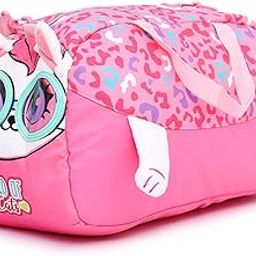 3D Duffle Bag for Kids, Unisex Kids Travel Bag (Kitty - Pink)-image-55