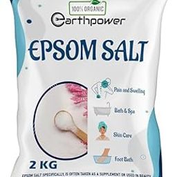 EarthPower Epsom Salt For Pain Relief Epsom Salt For Foot Epsom Salt For Bath Epsom Salts For Feet Pain For Muscle Relief Relieves Aches & Pain Epsom Bath Salt Crystal and Bath (2Kg)-image-103