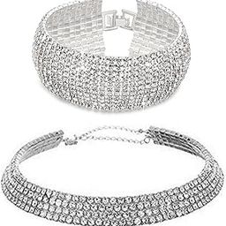 Jewellery Stylish Crystal Combo of Necklace and Bracelet Jewellery for Women and Girls-image-7