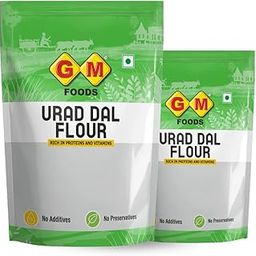 GM Foods Urad Dal Atta 500g (Pack of 2) | High Fiber Urad Flour | Rich in Protein, Nutrients & Vitamins | No Additives or Preservatives | Healthy Flour for Roti, Paratha, Khichdi, Baking & Cooking-image-20