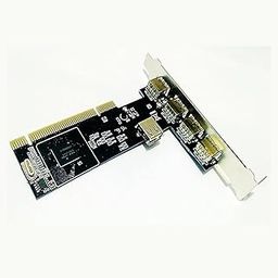 Madhabi PCI USB 2.0 Expansion Card - 4+1 Port High-Speed Internal PCI Interface Adapter for Desktop PC - Windows 11/10/8/7 Compatible-image-47