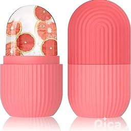 AFREET'S Face Ice Roller for Men & Women – Reusable & Unbreakable Face Massager for Glowing Skin, Puffy Eyes & Relaxation – Ice Cube Roller for Skin Care (PINK E)-1