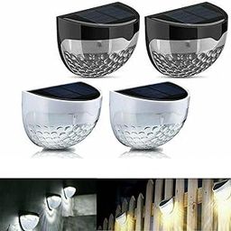 TECH LOGO ELECTRONICS 2025 New Solar Wall 4 Way Lights Waterproof Up and Down Glowing Security Wall Lamps for Step Walkway Patio Garden Pathway-Warm Yellow (6)-image-86