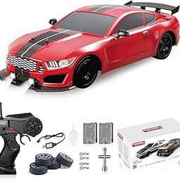 Desdoni RC Drift Car 1:16 (Red) - 4WD, 18KM/H, LED Lights, 2.4GHz, 2 Batteries, Ages 6+-image-59