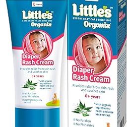 Little's Organix Diaper Rash Cream (50 g - Tube with Monocarton), with Organic Ingredients (Aloe Vera and Neem extract),White-61