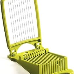 Green : Durable Luncheon Meat Slicer, Quality Stainless Steel 11 Wires for 12 Thinner Slices, Certified Safety, Slice Meats, Fruit and Soft Cheeses (Green)-picture-20