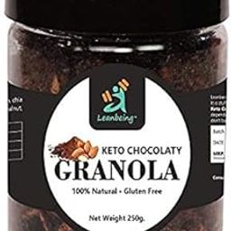 Leanbeing Keto Chocolaty Almond Granola 250G | Low Carb Cereal, Gluten & Grain Free- Low Fat, High Protein Keto Cereals Energy Snack-image-18