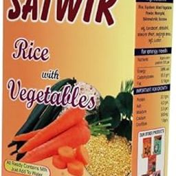 SATWIK Baby Food Powder, Rice Vegetables with Moong Dal and Mixed Vegetables, 200g, 8-36 Months-image-73