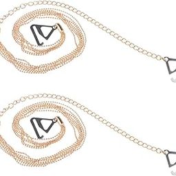 1 Pair Metal Tassel Adjustable Shoulder Bra Straps for Women Bra Accessories Gold Shoulder-image-73