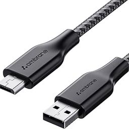 Ambrane Unbreakable 60W / 3A Fast Charging 1.5m Braided Micro USB Cable for Smartphones, Tablets, Laptops & Other Micro USB Devices, 480Mbps Data Sync, Quick Charge 3.0 (RCM15, Black)-12