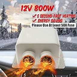 MASO 12V 800W Car Heater Kit - Car Windshield Defroster and Defogger Fast Heating Defrost for Automobile Windscreen Winter-31