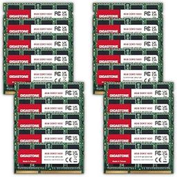【DDR3 RAM】 GIGASTONE 8GB 20 Pack Kit (20x8GB) DDR3/DDR3L 1600MHz (1333MHz) PC3-12800 (PC3-10600) CL11 1.35V/1.5V 2Rx8 SODIMM 204 Pin Unbuffered Non ECC High Performance Notebook Laptop Memory Upgrade-5