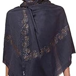 Fine Wool Border Design Shawl/Stole for Women, Stone/Crystal Work Woolen Scarf for Ladies/Girls, Medium Size (28x 80)-image-17