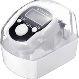 Digital Tasbeeh Hand Tally Counter Finger Ring Digital Counting Machine Counter Tasbeeh & Jaap mala for Counting Purpose with LED (White)-picture-5