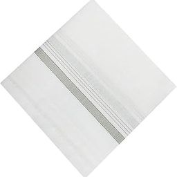 Lining Design Men's Handkerchiefs 100% Pure Cotton & Pocket Square Hankies Classic Plaid Pattern Perfect for Gift, Set of 3 (White) Stylish and Practical Men's Accessories-image-18