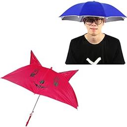 Hat Umbrella for Kids Girls Stylish Kids Umbrella for Boys 7-8 years Hat & Ear Kids Umbrella Combo (Pack of 2)-36