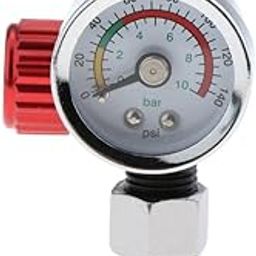 SECRET DESIRE Adjustable Spray Gun Air Pressure Regulator Spray Gun Pressure Gauge Red-picture-15