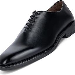 Shoe for Man Lace-up Derby Formal Shoes | Handmade Dual Tone Patina Finish | Breathable Inner Lining | Comfortable for Business, Casual, Parties | Black | UK Size 6 (SXWCJB)-image-62