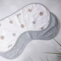 Tiny Snooze Pack of 2 Organic Cotton Muslin Burp Cloth | Lightweight and Absorbent | Size 58cm x 26cm-image-27