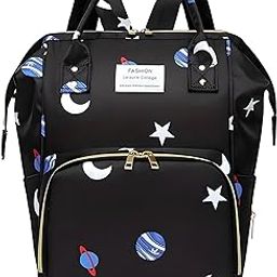 DREAM DOODLE Multi-Pocket Diaper Bags for Toddlers - Durable & Stylish Polyester Oxford Fabric with 13 Compartments - Perfect for Travel, Daycare, Everyday Use-image-7