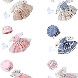 LOOM TREE® 6 Set Lovely 12in Girl Doll Dress Baby Doll Clothing Accessories Girl Gifts | Dolls | Clothes & Accessories | Modern-image-24