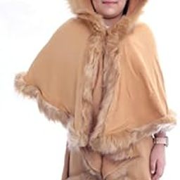 Kids Girls Solid Cape Coat (SC Kids Kashmiri 2500 Cap Shrug_Free Size)-image-46