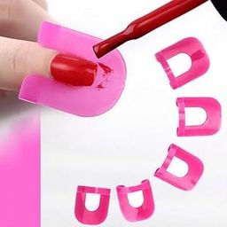 NESA® 26 Pcs/lot Nail Polish Tips Cover Edge Anti-Flooding Plastic Template Clip Manicure Tools Set Nail Tools-image-105