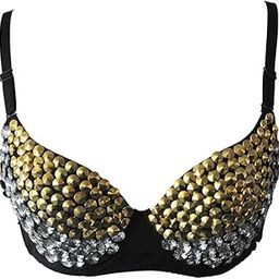 Women's Gold & Silver Corset Bra Shiny Bustier Top for Nightclub, Party & Stage-image-26