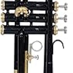 Shrinivasa Enterprises HJGY Black Colored Trumpet For Sale With Free Hard Case + Mouthpiece + Bb Pitch-image-46