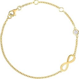 Infinity Shape Anklet With Solitaire Crystal Diamonds Painjan Payal Leg Chain Foot Jewellery For Women and Girls-image-70