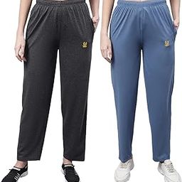 Regular Fit Multicolor Women Trackpants(Pack of 2-MACK634774)-4
