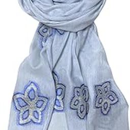 Scarf Woman Soft Viscose Cotton Scarves with Jamdani Weave | Stylish, Soft, & Lightweight | Hijab Scarf | Headscarf | Neckscarf | Stole-image-19
